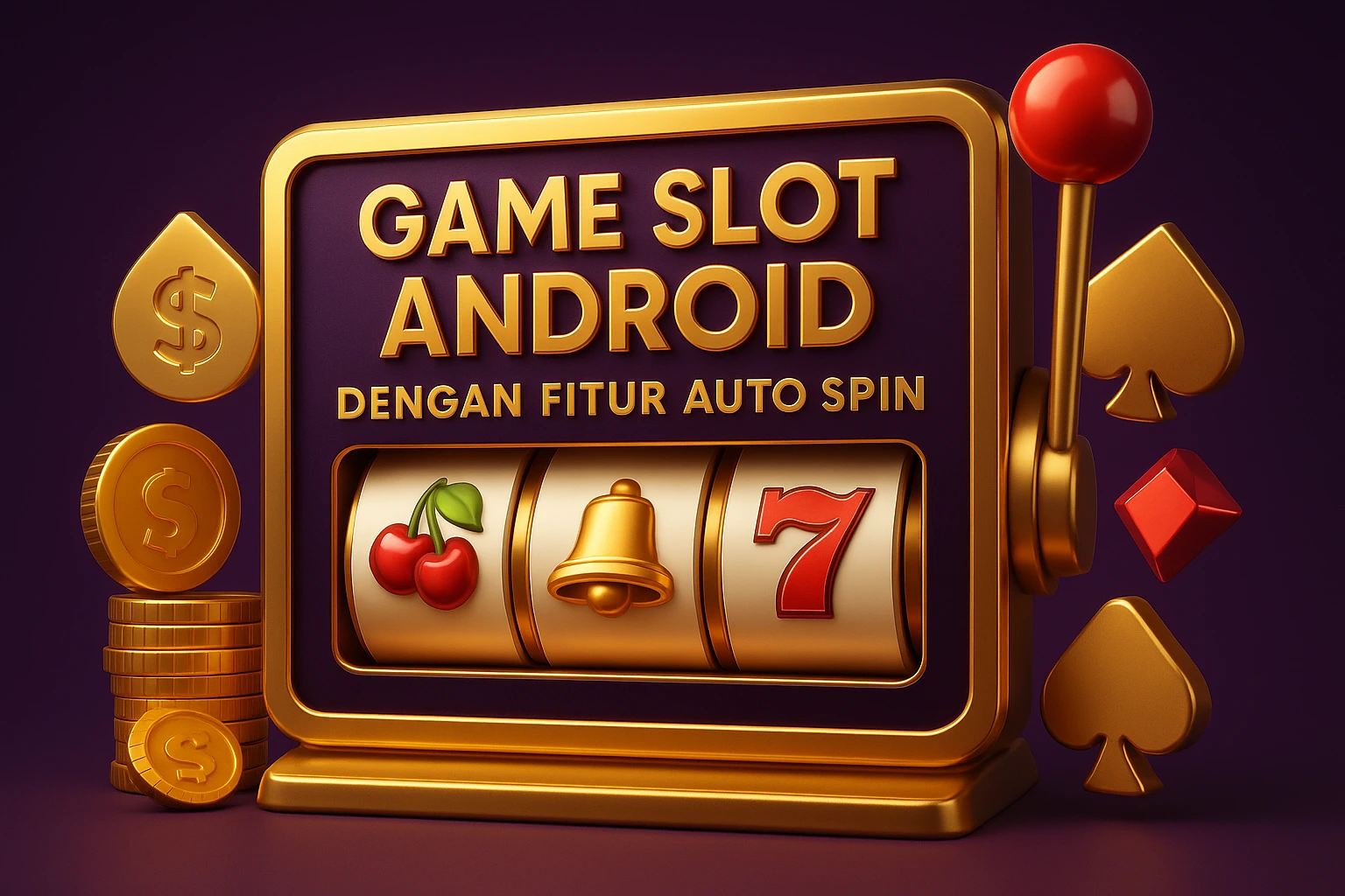 Slot Android 3D dengan fitur auto spin dalam desain elegan dan mewah